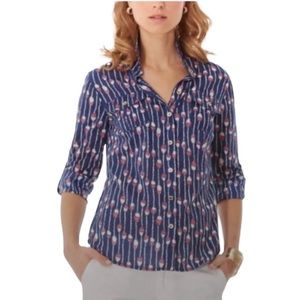 Lily Pulitzer “Oh Buoy” Button Down Cruiser Shirt 0